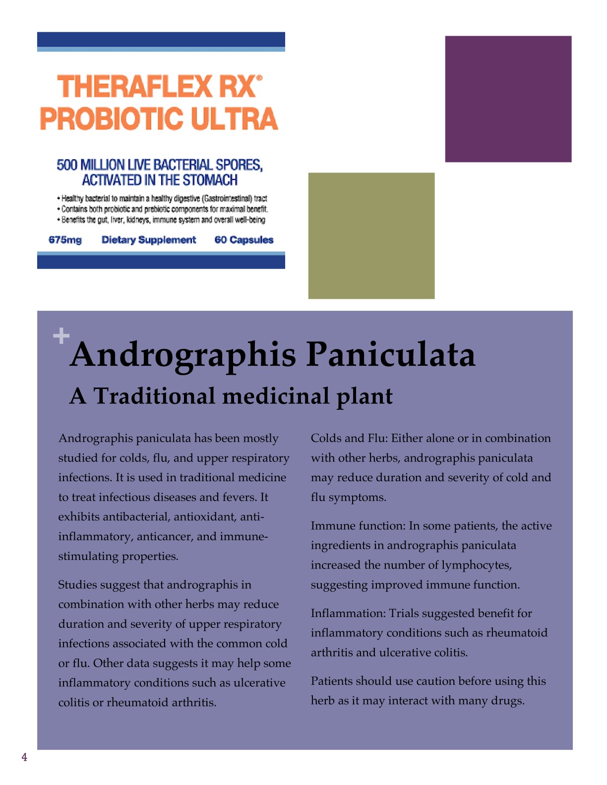 THERAFLEX RX PROBIOTIC ULTRA BROCHURE WITHOUT PICS_4